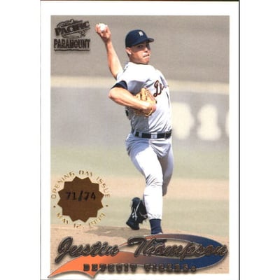 1999 Paramount Opening Day #92 Justin Thompson