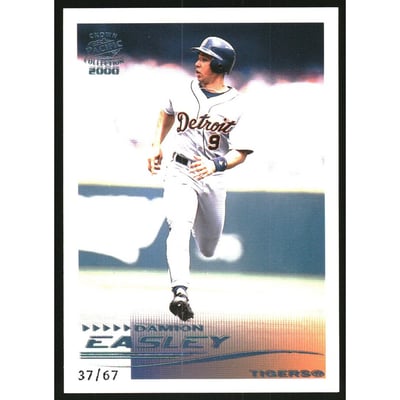 2000 Pacific Crown Collection Platinum Blue #99 Damion Easley