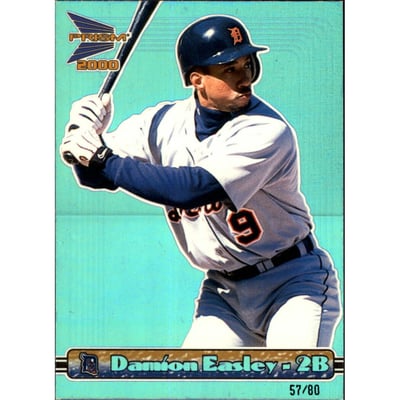 2000 Pacific Prism Holographic Blue #54 Damion Easley