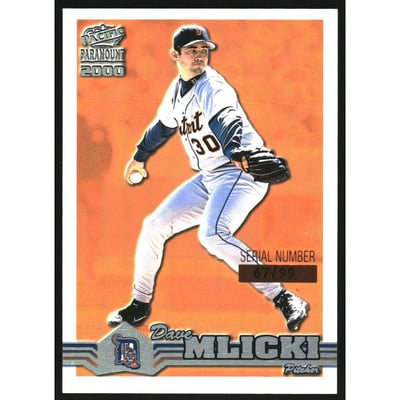 2000 Paramount Holographic Green #90 Dave Mlicki