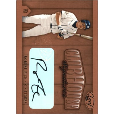 2002 Leaf Clubhouse Signatures Bronze #25 Robert Fick/300
