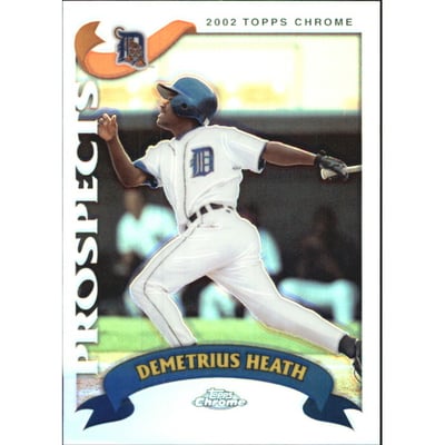 2002 Topps Chrome Traded Black Refractors #T200 Demetrius Heath