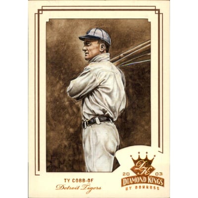 2003 Diamond Kings Bronze Foil #172 Ty Cobb RET