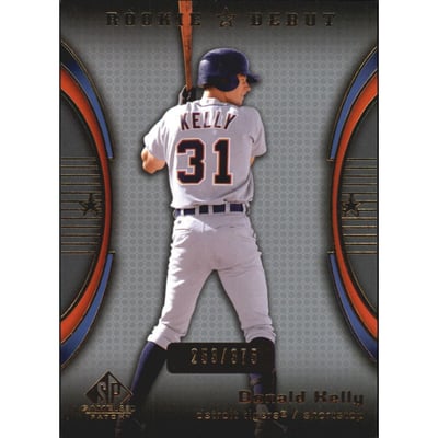 2004 SP Game Used Patch #95 Donald Kelly RD RC