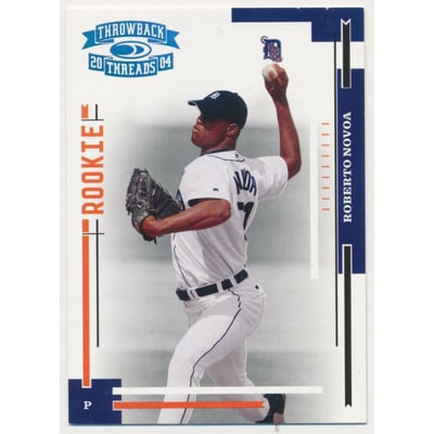 2004 Throwback Threads Platinum Proof #235 Roberto Novoa ROO