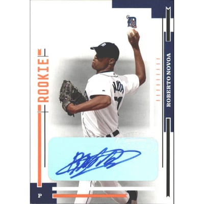 2004 Throwback Threads Signature Marks #235 Roberto Novoa ROO/200