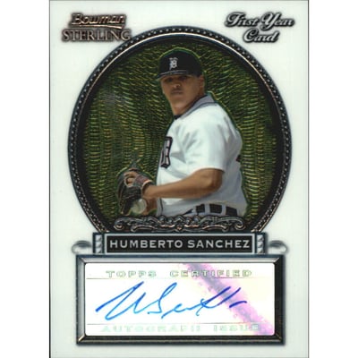2005 Bowman Sterling #HS Hum Sanchez AU A RC