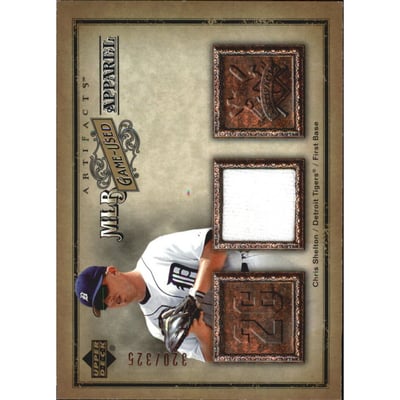 2006 Artifacts MLB Game-Used Apparel #SH Chris Shelton Jsy/325