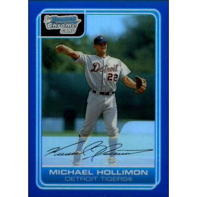 2006 Bowman Chrome Prospects Blue Refractors #BC166 Michael Hollimon