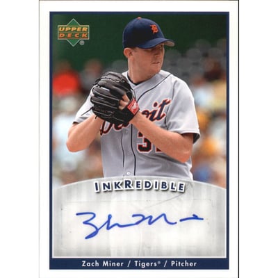 2006 Upper Deck INKredible #ZM Zach Miner UPD