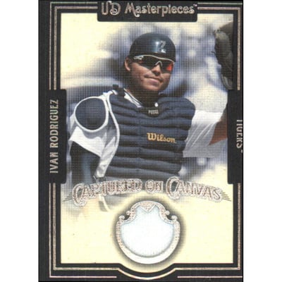2007 UD Masterpieces Captured on Canvas #IR Ivan Rodriguez