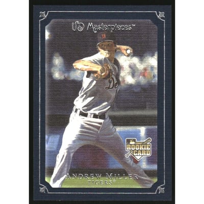 2007 UD Masterpieces Deep Blue Linen #74 Andrew Miller