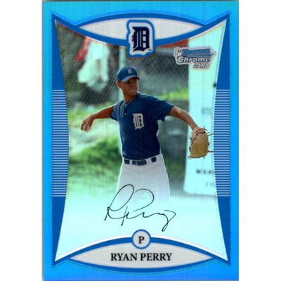 2008 Bowman Chrome Draft Prospects Blue Refractors #BDPP13 Ryan Perry DP