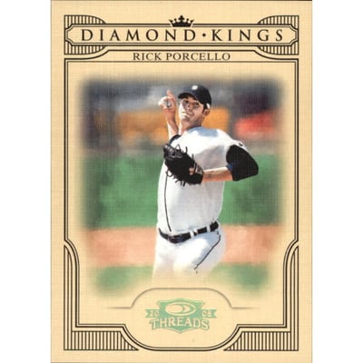 2008 Donruss Threads Diamond Kings Gold #57 Rick Porcello