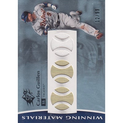 2008 SPx Winning Materials Baseball 99 #CG Carlos Guillen