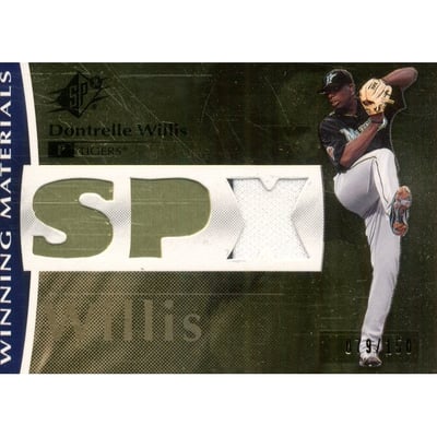 2008 SPx Winning Materials SPx 150 #DW Dontrelle Willis