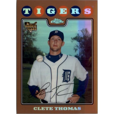 2008 Topps Chrome Copper Refractors #214 Clete Thomas