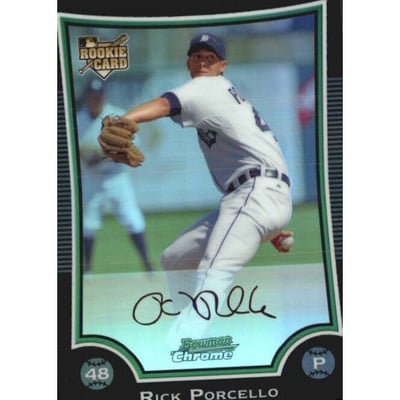 2009 Bowman Chrome Refractors #166 Rick Porcello
