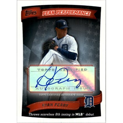 2010 Topps Peak Performance Autographs #RP Ryan Perry C2