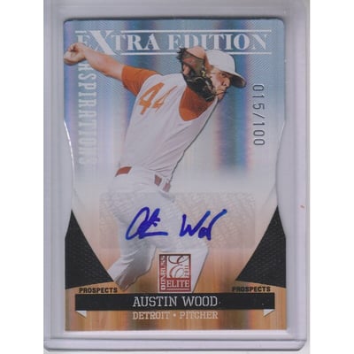 2011 Donruss Elite Extra Edition Prospects Signature Aspirations #31 Austin Wood