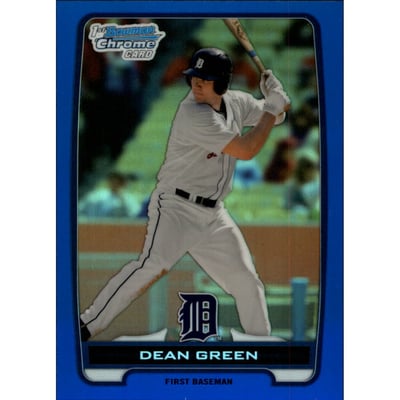 2012 Bowman Chrome Prospects Blue Refractors #BCP52 Dean Green