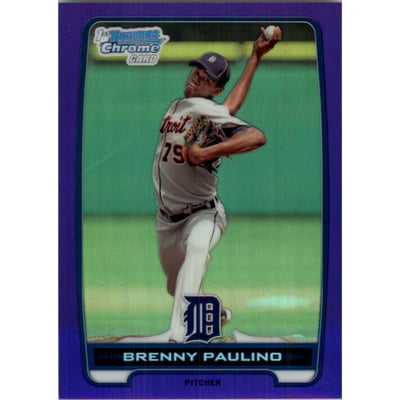 2012 Bowman Chrome Prospects Purple Refractors #BCP14 Brenny Paulino