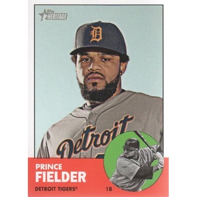 2012 Topps Heritage #476A Prince Fielder SP