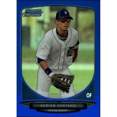 2013 Bowman Chrome Draft Draft Picks Blue Refractors #BDPP123 Adrian Castano