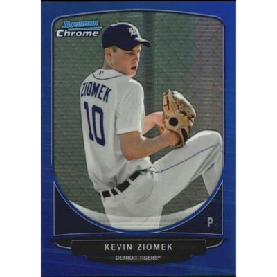 2013 Bowman Chrome Draft Draft Picks Blue Refractors #BDPP29 Kevin Ziomek
