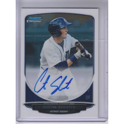 2013 Bowman Chrome Prospect Autographs #AS Austin Schotts