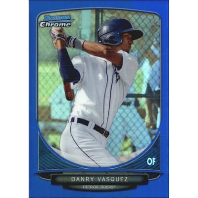2013 Bowman Chrome Prospects Blue Refractors #BCP190 Danry Vasquez