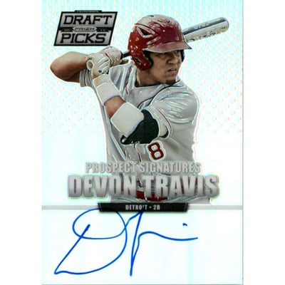2013 Panini Prizm Perennial Draft Picks Prospect Signatures Prizms #98 Devon Travis