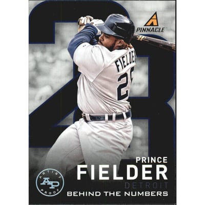 2013 Pinnacle Behind the Numbers Artists Proof #10 Prince Fielder