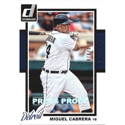 2014 Donruss Press Proofs Silver #294 Miguel Cabrera