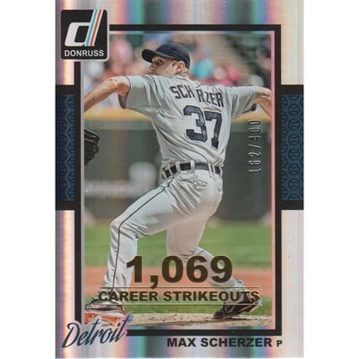 2014 Donruss Stat Line Career #78 Max Scherzer/400