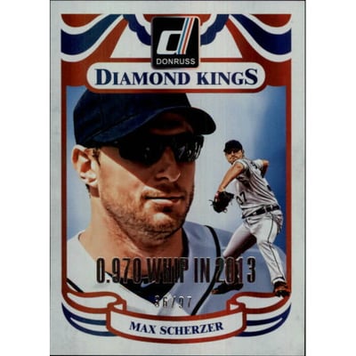 2014 Donruss Stat Line Season #212 Max Scherzer DK/97