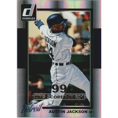 2014 Donruss Stat Line Season #293 Austin Jackson/99