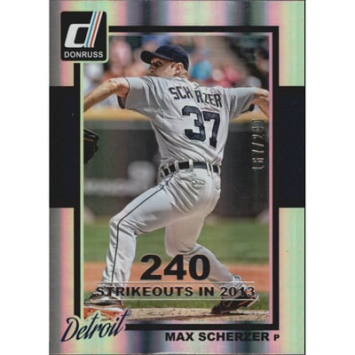 2014 Donruss Stat Line Season #78 Max Scherzer/240