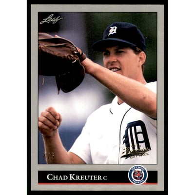 2014 Leaf Memories 92 Buyback Gold #496 Chad Kreuter