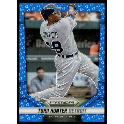2014 Panini Prizm Prizms Blue 42 #58 Torii Hunter