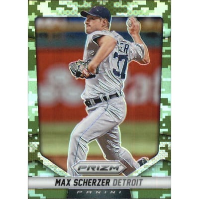 2014 Panini Prizm Prizms Camo #9 Max Scherzer