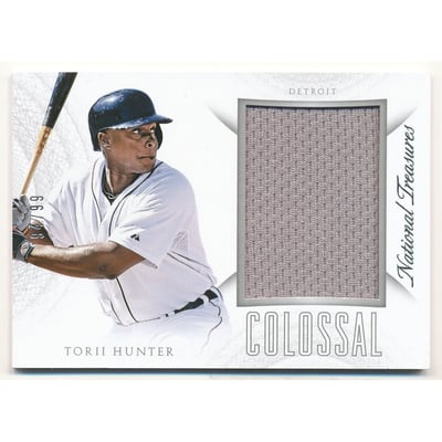2015 Panini National Treasures Colossal Materials #46 Torii Hunter/99