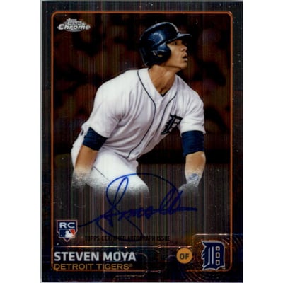 2015 Topps Chrome Rookie Autographs #ARSM Steven Moya