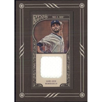 2015 Topps Gypsy Queen Framed Mini Relics #GMRDP David Price
