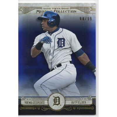 2015 Topps Museum Collection Blue #82 Yoenis Cespedes