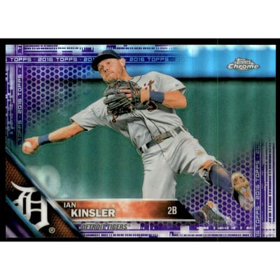 2016 Topps Chrome Purple Refractors #163 Ian Kinsler