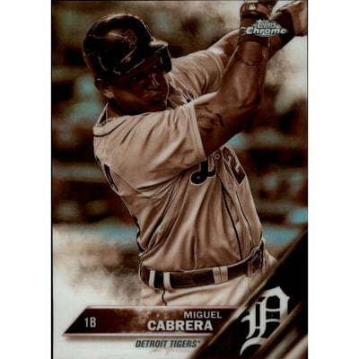 2016 Topps Chrome Sepia Refractors #109 Miguel Cabrera