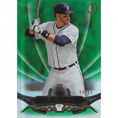 2016 Topps Tribute Green #85 J.D. Martinez