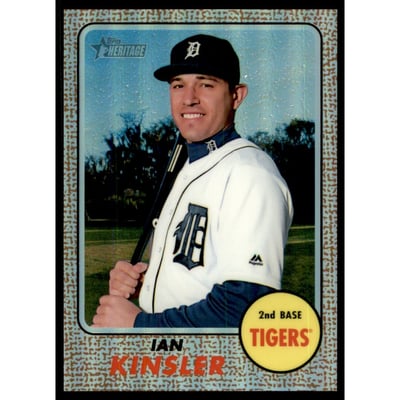 2017 Topps Heritage Chrome Refractors #THC452 Ian Kinsler