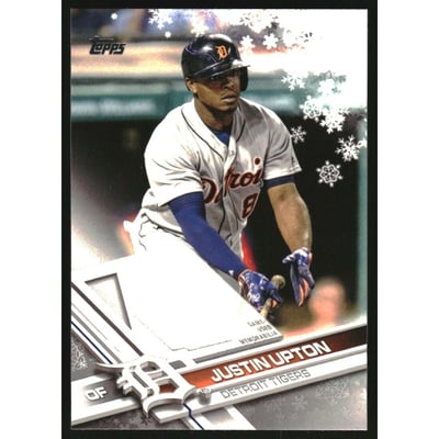 2017 Topps Walmart Holiday Snowflake Relics #RJU Justin Upton